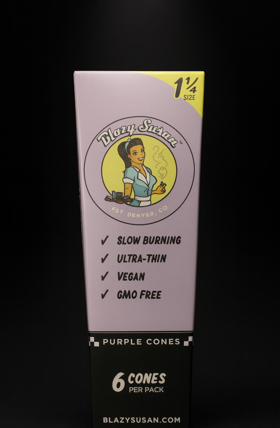Blazy Susan 1¼ Size Purple Cones