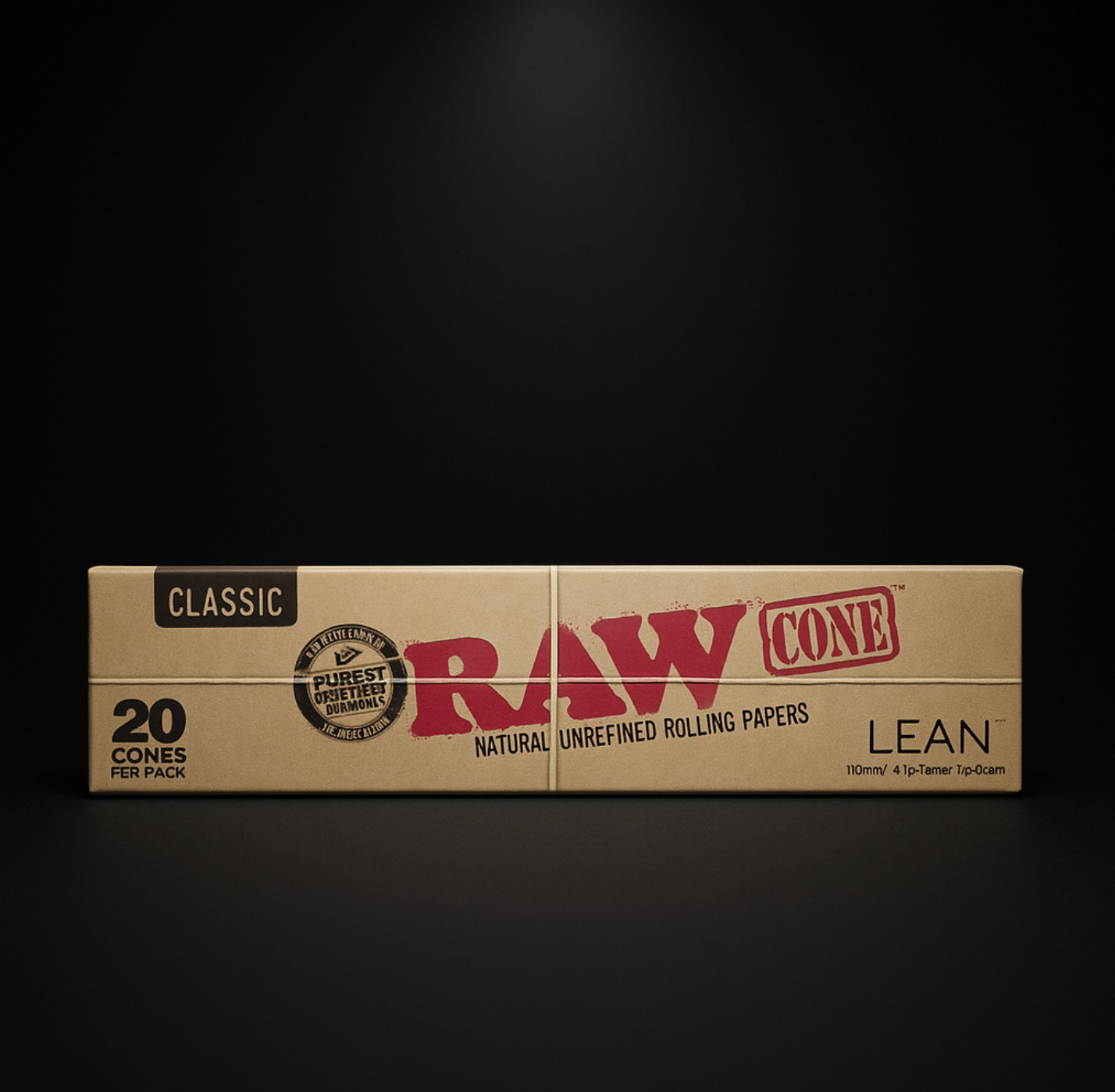 RAW Classic Lean Cones (Natural Unrefined Rolling Papers)