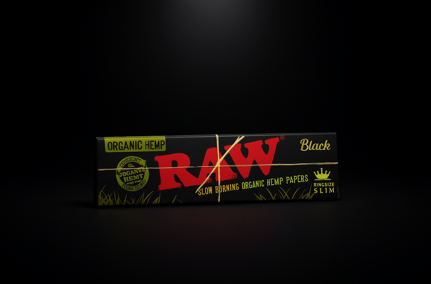 RAW Black Organic Hemp King Size Slim Rolling Papers
