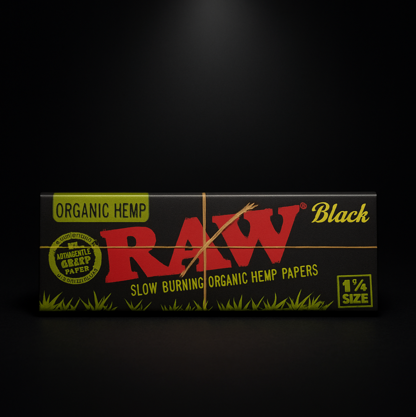 RAW Black Organic Hemp Rolling Papers (1¼ size)