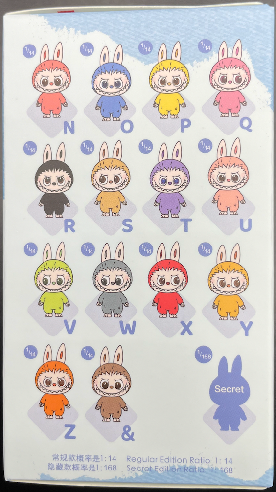 Labubu THE MONSTERS – Pin For Love Vinyl Plush Pendant Blind Box