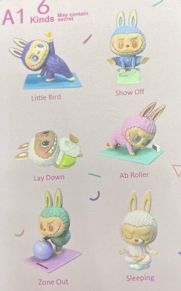 The Monsters Lazy Yoga (POP MART x HOW2WORK)