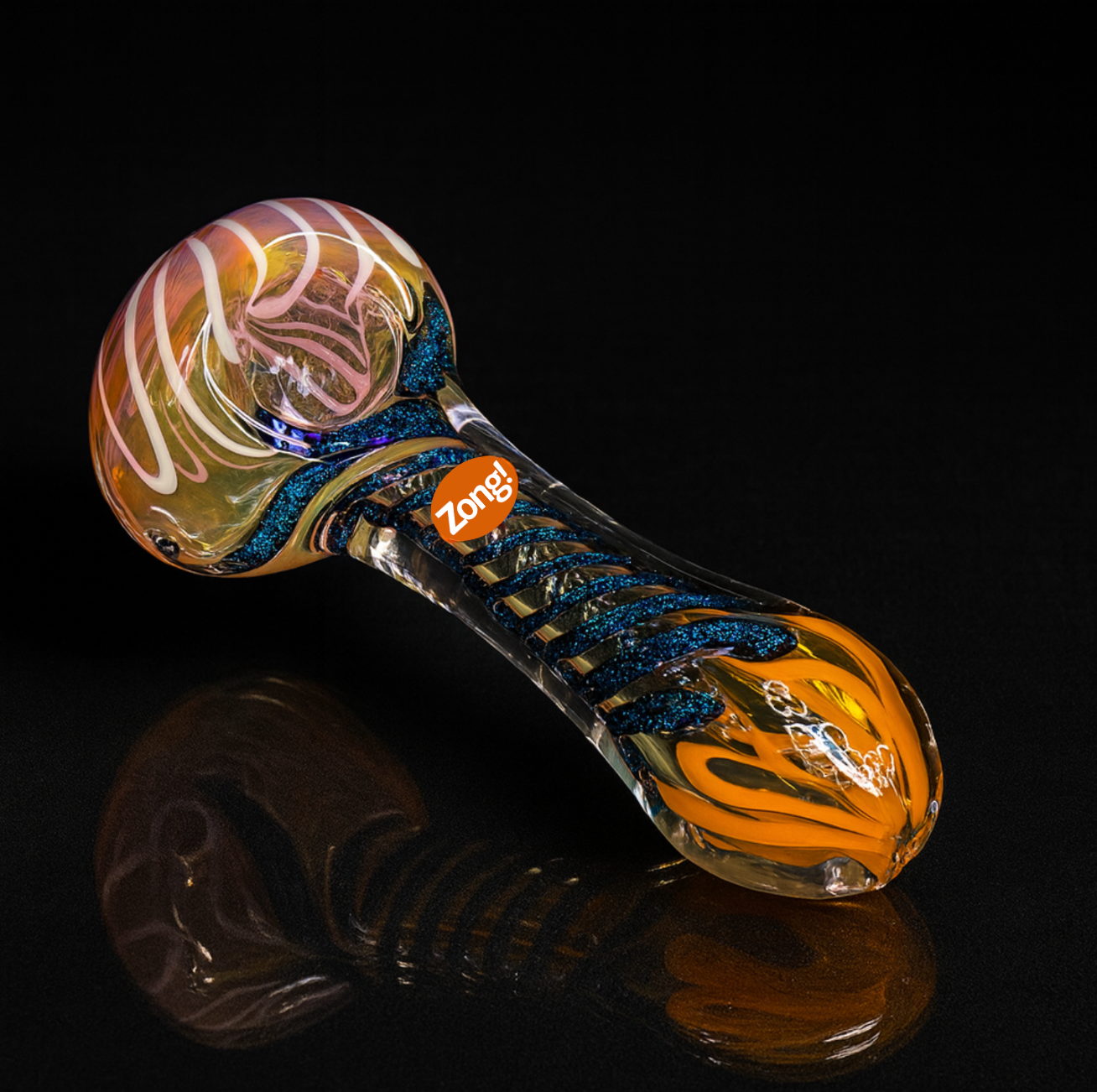 Zong! Thick Heavy Glass Spoon Smoking Pipe