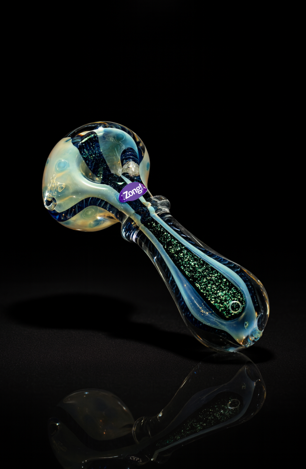 Zong! Thick Heavy Glass Spoon Smoking Pipe