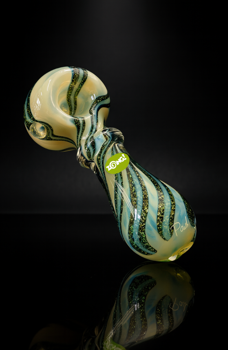 Zong! Thick Heavy Glass Spoon Smoking Pipe
