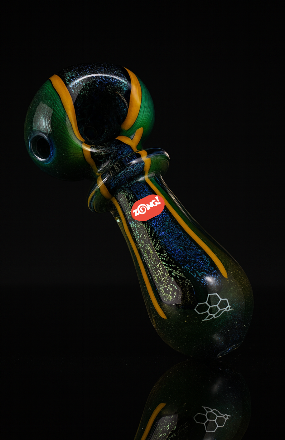 Zong! Thick Heavy Glass Spoon Smoking Pipe