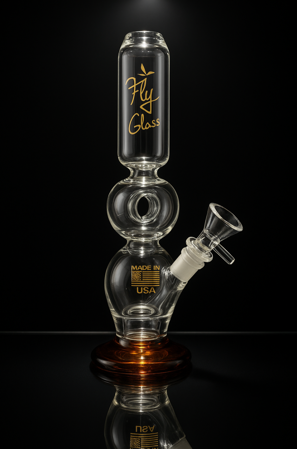 Fly Glass Clear Bubble Beaker Tube