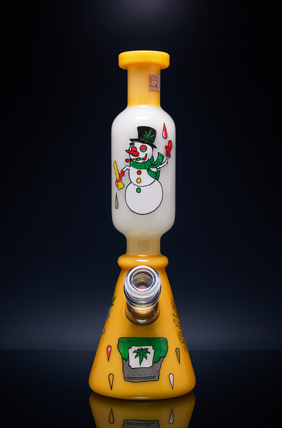6B Glass “Cartoon Characters” Beaker Bong