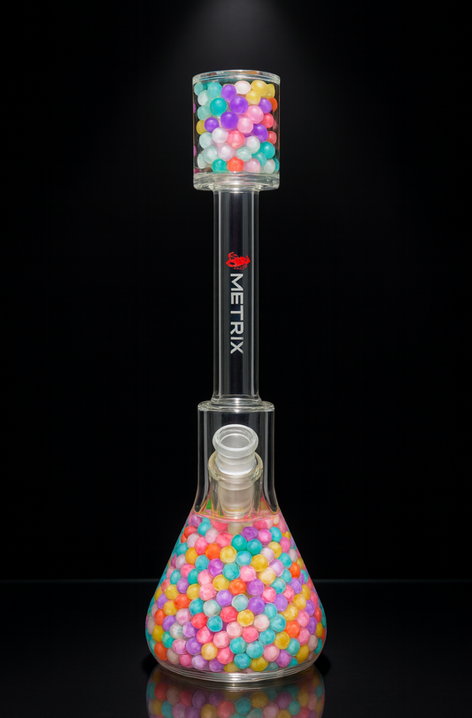 Metrix Rainbow Orbeez Beaker Bong