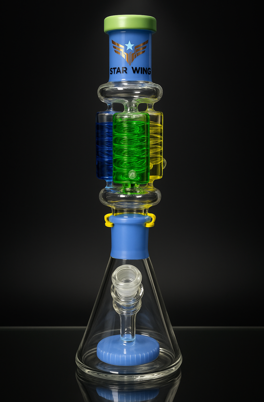 Star Wing Triple Coil Detachable Bong