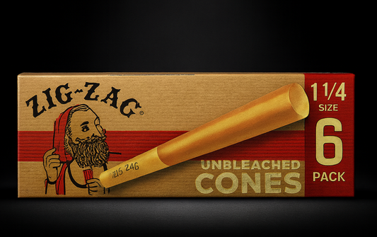 Zig-Zag® Unbleached Cones (1¼ Size, 6 Pack)