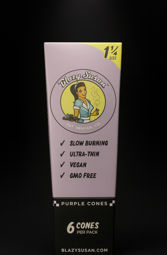 Blazy Susan 1¼ Size Purple Cones