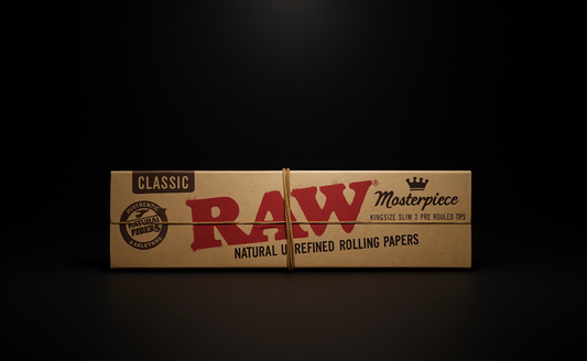 RAW Classic Masterpiece (King Size / 1¼) Rolling Papers + Pre-Rolled Tips