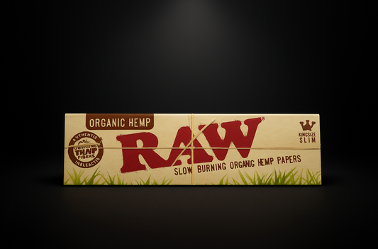 RAW Organic Hemp Rolling Papers (King Size Slim / 1 ¼ / “Organic Hemp”)