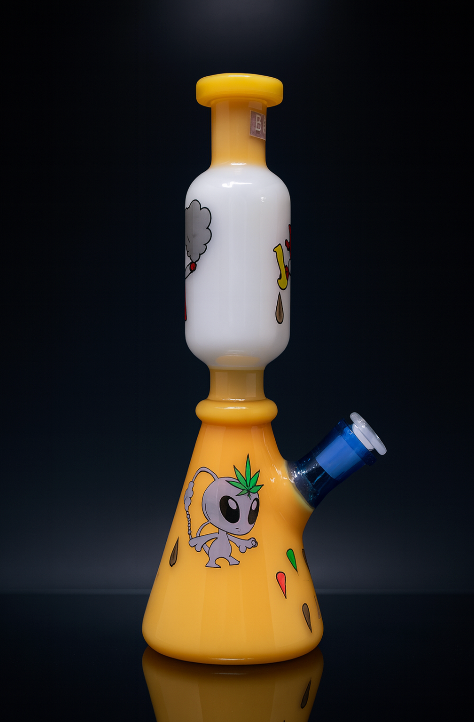 6B Glass “Cartoon Characters” Beaker Bong