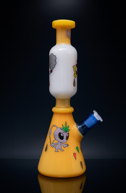 6B Glass “Cartoon Characters” Beaker Bong