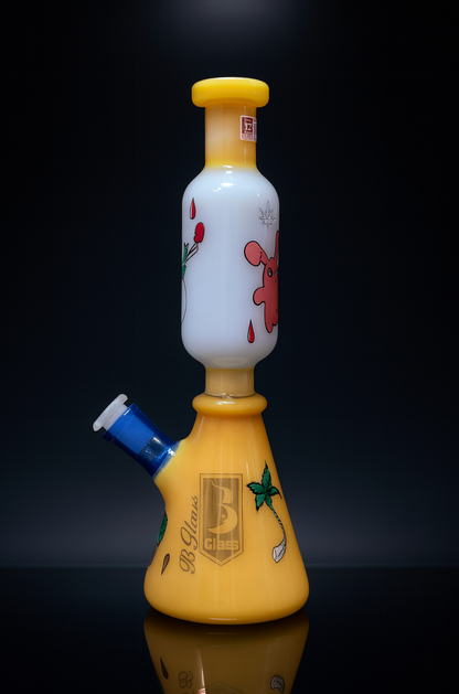 6B Glass “Cartoon Characters” Beaker Bong