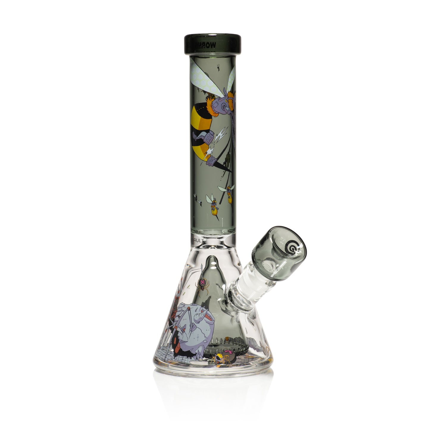 WormHoleGlass "Air Assault" Beaker Bong